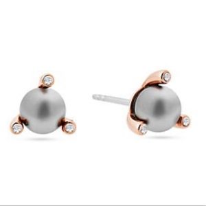 NWOT Michael Kors Pearl & Crystal Stud Earrings